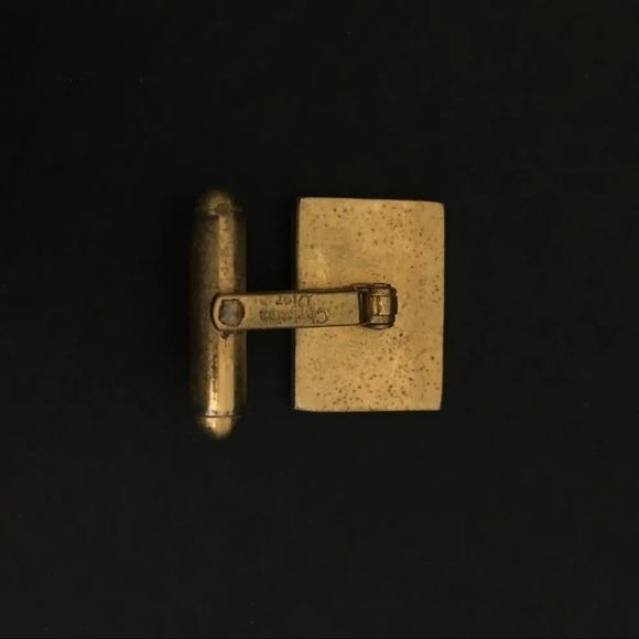 Christian Dior Logo Gold Tone Cuffs /1J0455 - Picture 5 of 5